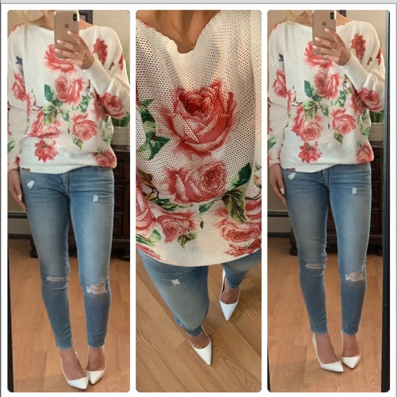 Tops - Last 2💗Ivory Rose spring top